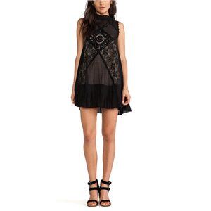 Free People Angel Lace Dress in Black